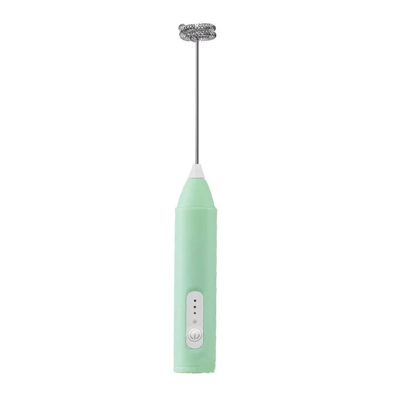 Electric Milk Foamer Blender Stainless Steel Handheld Milk Frother Wireless Coffee Whisk Mixer Egg Beater Tools For Kitchen