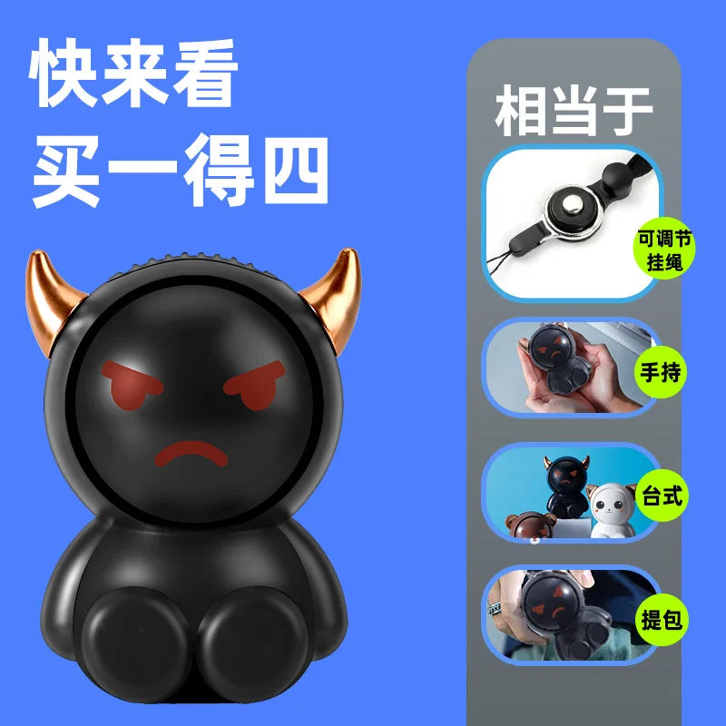 High Quality Mini Hanging Neck Fan Pocket Small Cute Fan for Studet Child Creative Electric USB Rechargeable Handheld Fan