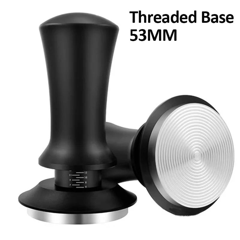 Coffee Tamper Constant Pressure Stainless Steel Coffee Powder Press 51/53/58mm Espresso Distribution Tool with Calibrated Spring