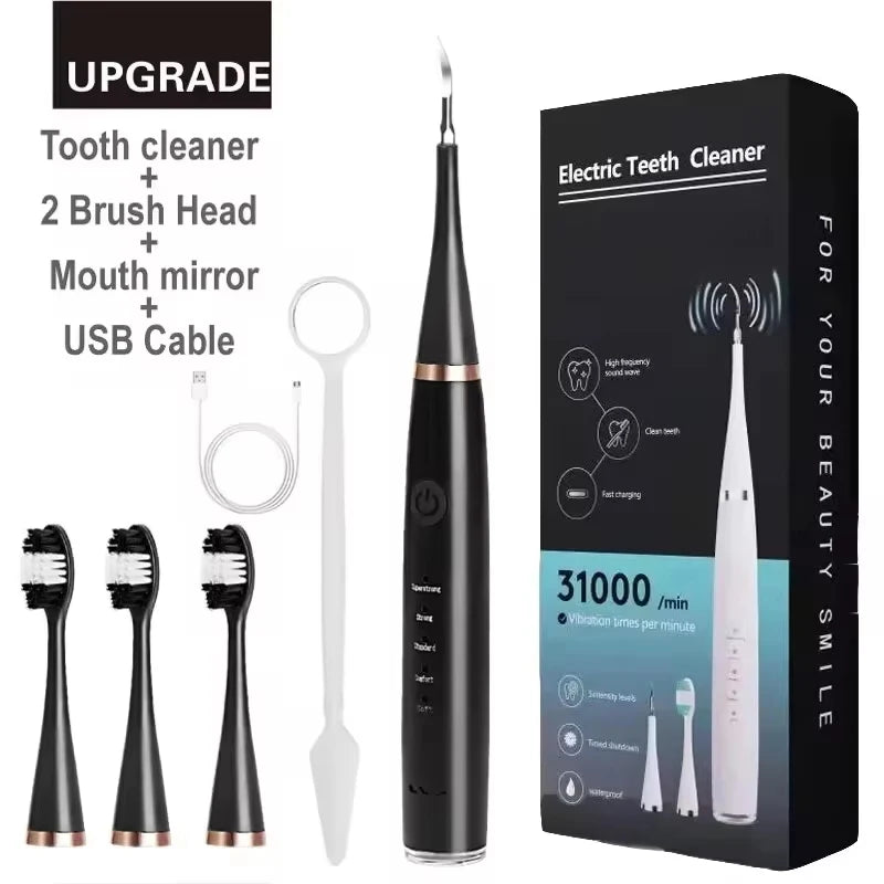 Dental Calculus Removal Electric Teeth Whitening & Cleaning Ultrasonic Tooth Cleaner Scaler Plaque Coffee Stain Tartar Oral Care
