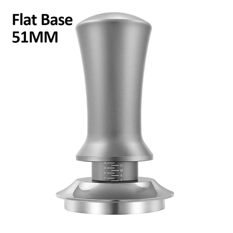 Coffee Tamper Constant Pressure Stainless Steel Coffee Powder Press 51/53/58mm Espresso Distribution Tool with Calibrated Spring