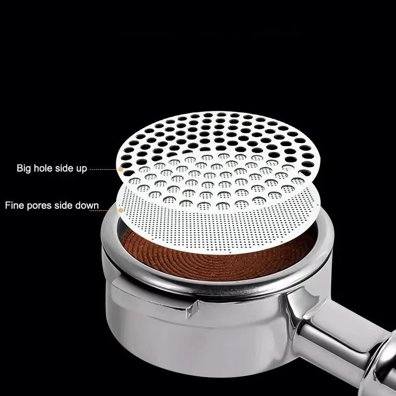 Coffee Secondary Water Separator Stainless Steel Coffee Machine Handle Water Separator Sintered Mesh Filter Filter Screen