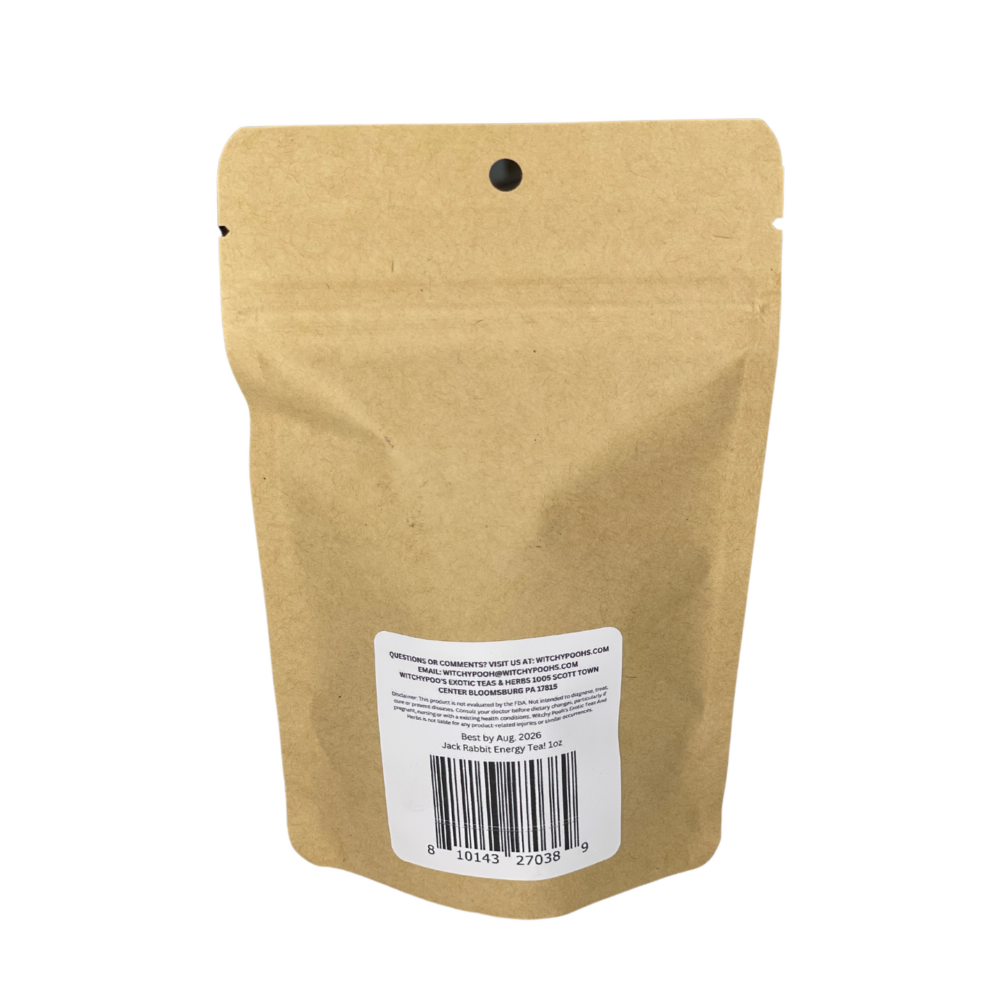Witchy Pooh's Jack Rabbit Energy Tea - Loose Leaf Herbal Tea, Caffeine Free, Sugar Free-4