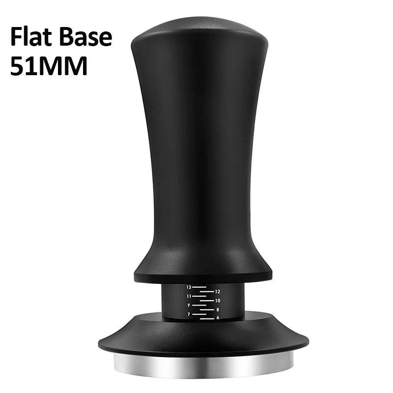 Coffee Tamper Constant Pressure Stainless Steel Coffee Powder Press 51/53/58mm Espresso Distribution Tool with Calibrated Spring