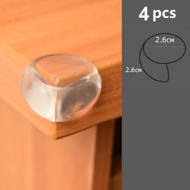 10PCS Clear Anti-collision Coffee Table Furniture Corner Protectors Soft Corner Sheathing Living Room Decor