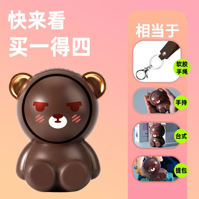 High Quality Mini Hanging Neck Fan Pocket Small Cute Fan for Studet Child Creative Electric USB Rechargeable Handheld Fan