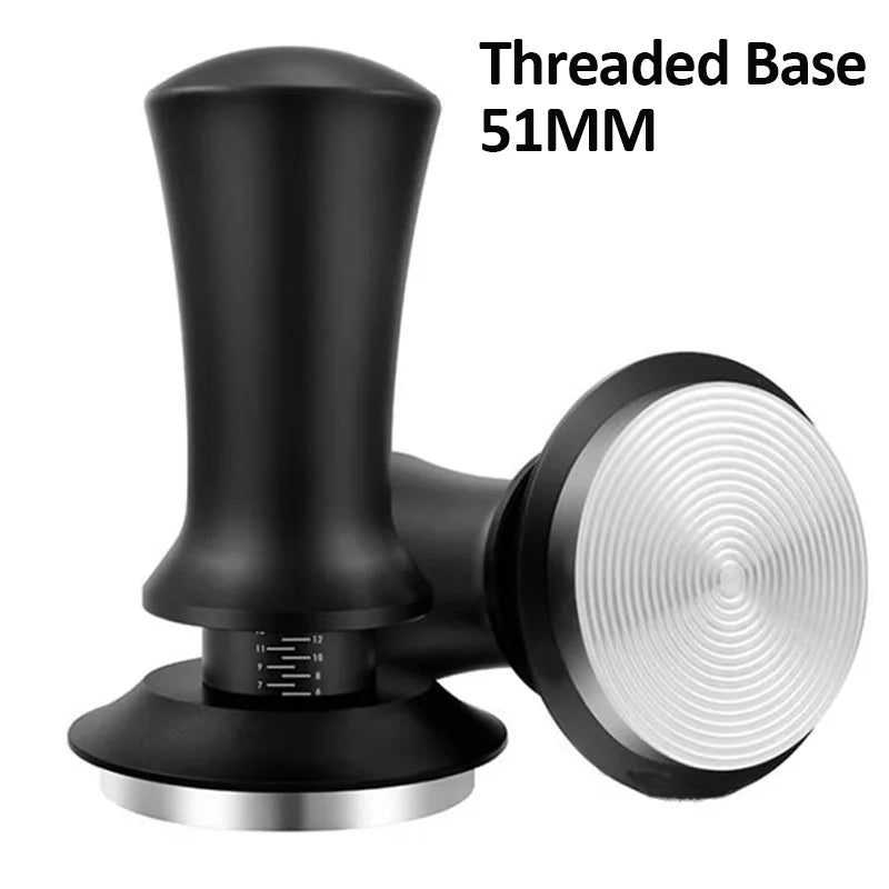 Coffee Tamper Constant Pressure Stainless Steel Coffee Powder Press 51/53/58mm Espresso Distribution Tool with Calibrated Spring