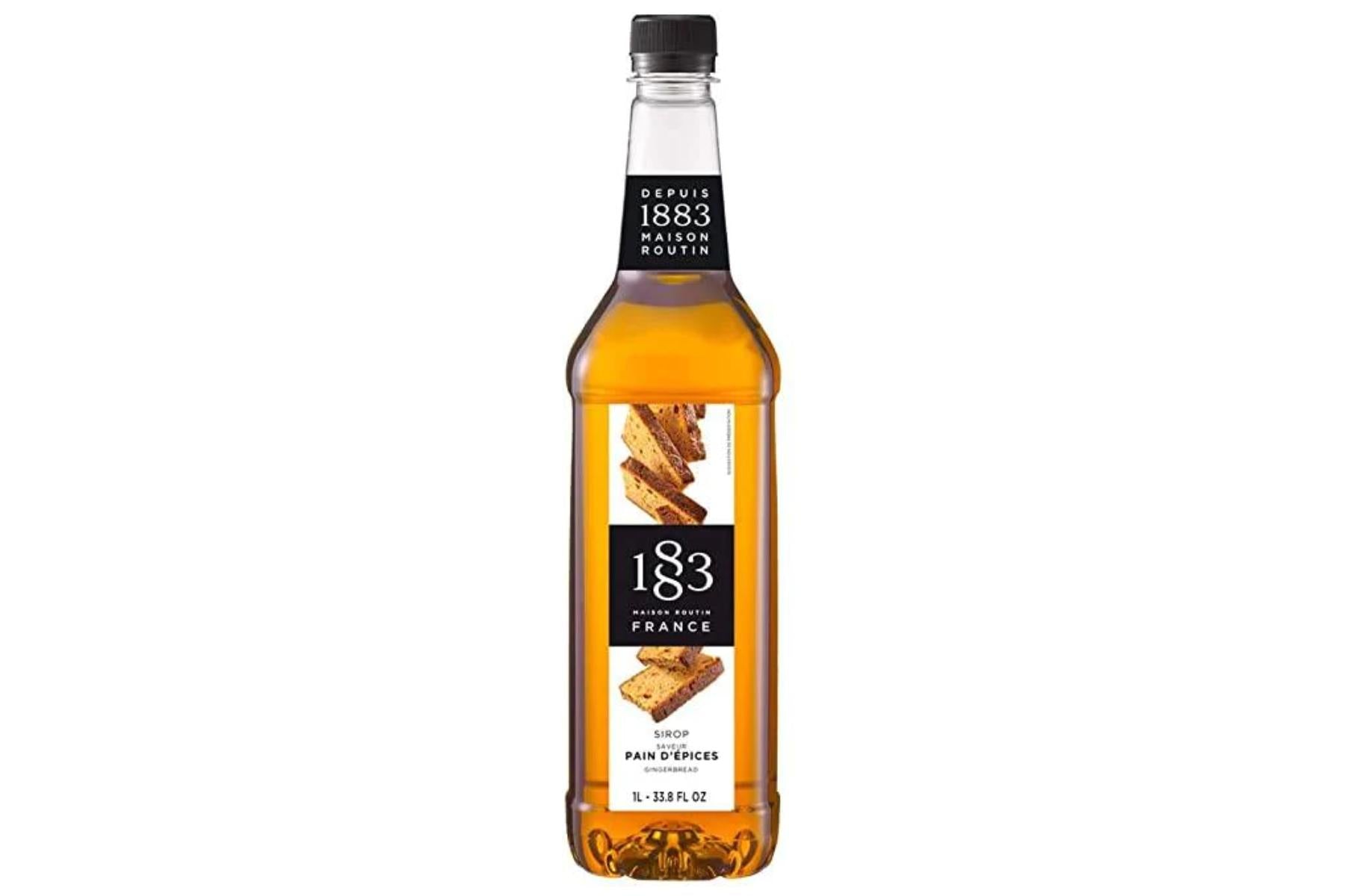 1883 Maison Routin Premium Syrup - 6 x 1L Pet-Plastic Bottles  - Gingerbread-0