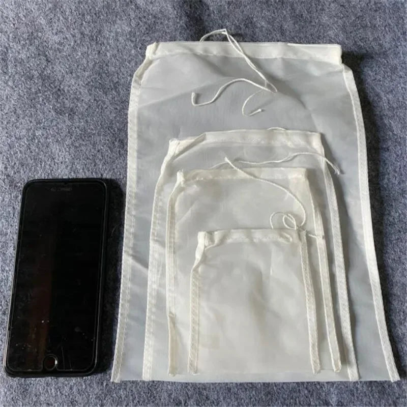 Nut Milk Bag Reusable Almond Milk Bag Strainer Fine Mesh Nylon Cheesecloth Cold Brew Coffee Filter Beer Homebrew Mesh