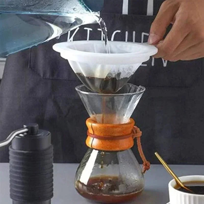 100/200/400 Mesh Reusable Nylon Ultra Fine Filter Mesh Strainer Spoon Sieve Soy Milk Juice Coffee Food Filter Kitchen Colander