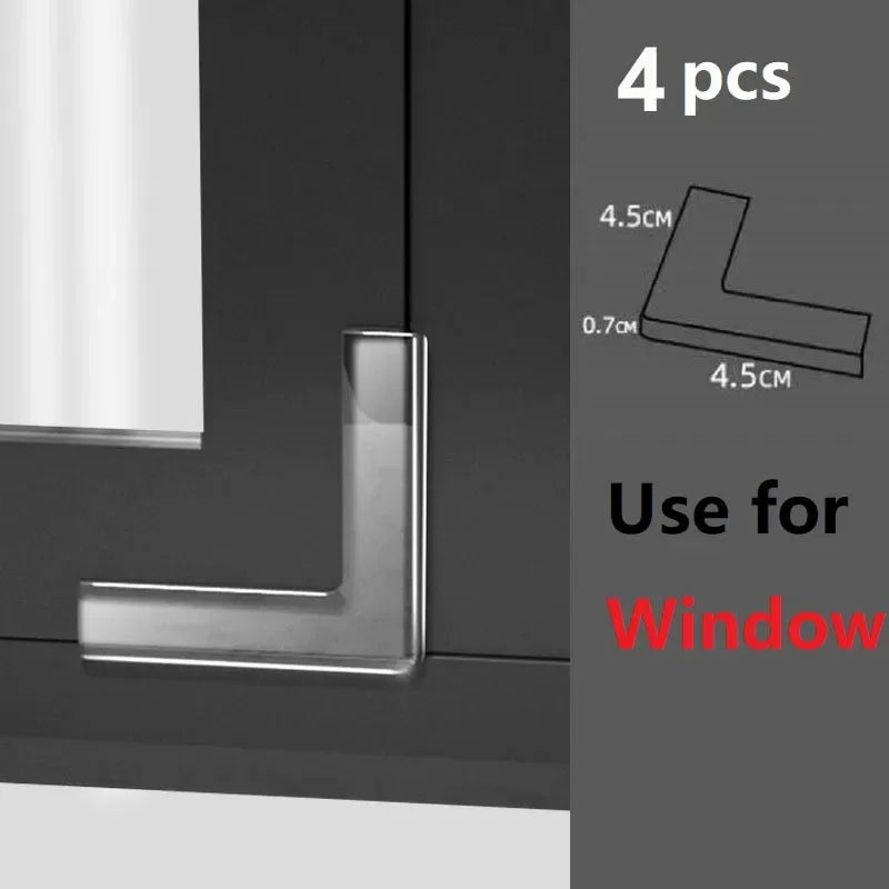 10PCS Clear Anti-collision Coffee Table Furniture Corner Protectors Soft Corner Sheathing Living Room Decor
