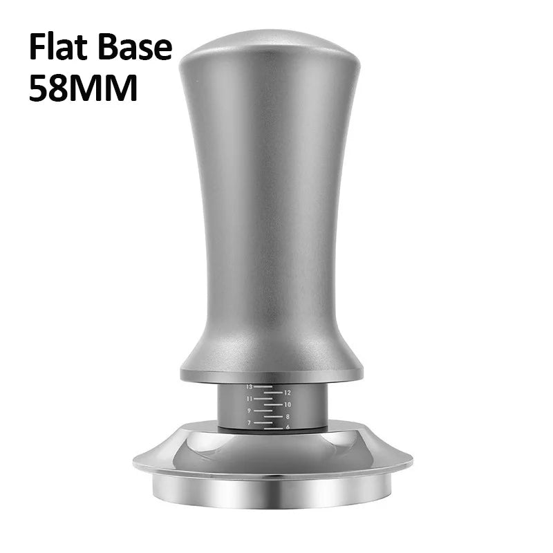 Coffee Tamper Constant Pressure Stainless Steel Coffee Powder Press 51/53/58mm Espresso Distribution Tool with Calibrated Spring