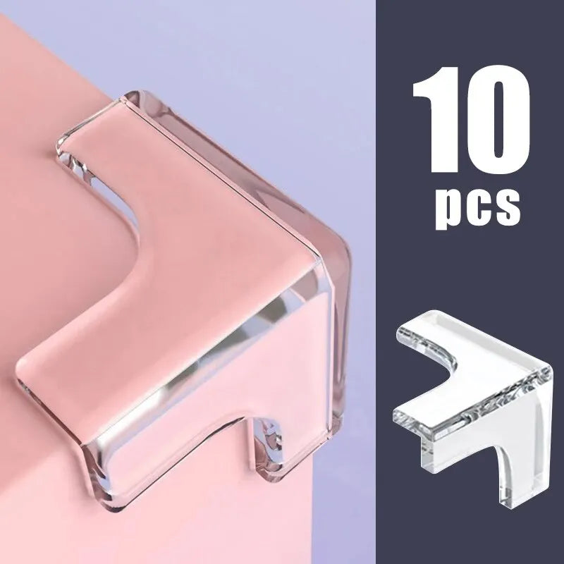 10PCS/4PCS Clear Anti-collision Coffee Table Furniture Corner Protectors Children's Soft Corner Sheathing Living Room Decor