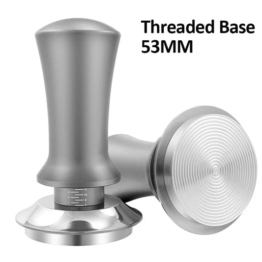 Coffee Tamper Constant Pressure Stainless Steel Coffee Powder Press 51/53/58mm Espresso Distribution Tool with Calibrated Spring