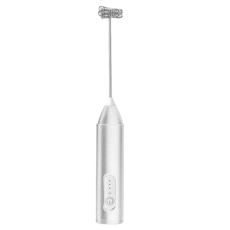 Electric Milk Foamer Blender Stainless Steel Handheld Milk Frother Wireless Coffee Whisk Mixer Egg Beater Tools For Kitchen
