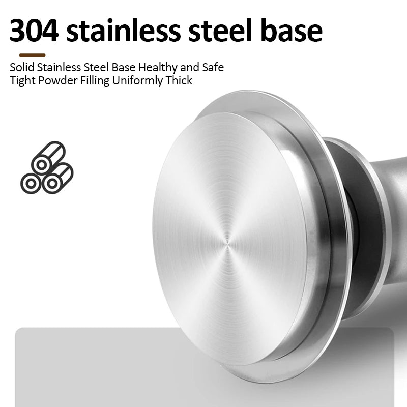 Coffee Tamper Constant Pressure Stainless Steel Coffee Powder Press 51/53/58mm Espresso Distribution Tool with Calibrated Spring