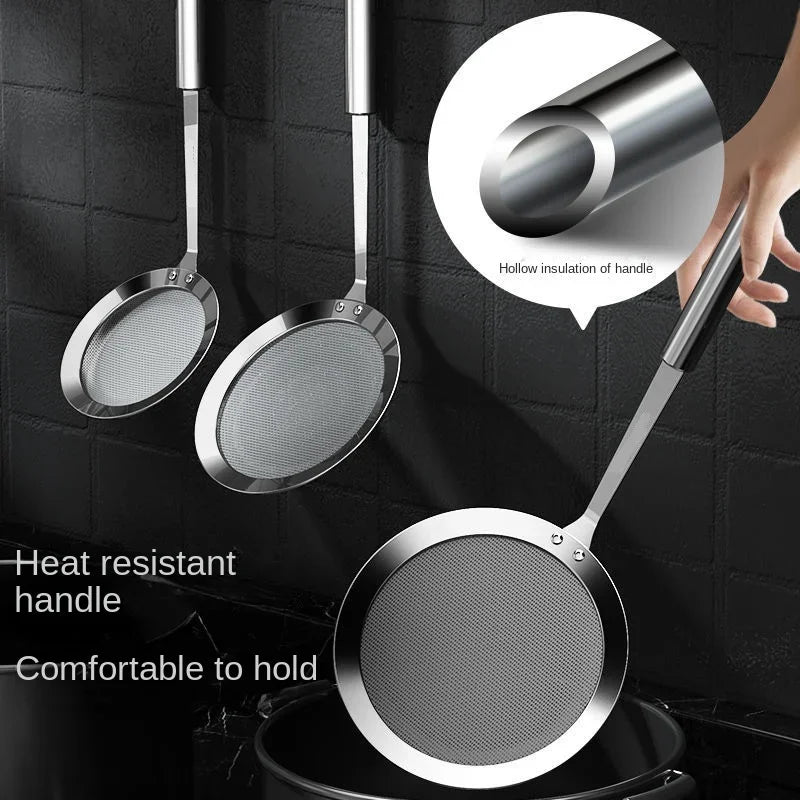 304 Stainless Steel Fine Mesh Filter, Multi-Function Colander for Juice, Coffee, Tea, & Vegetables, Kitchen Accessories