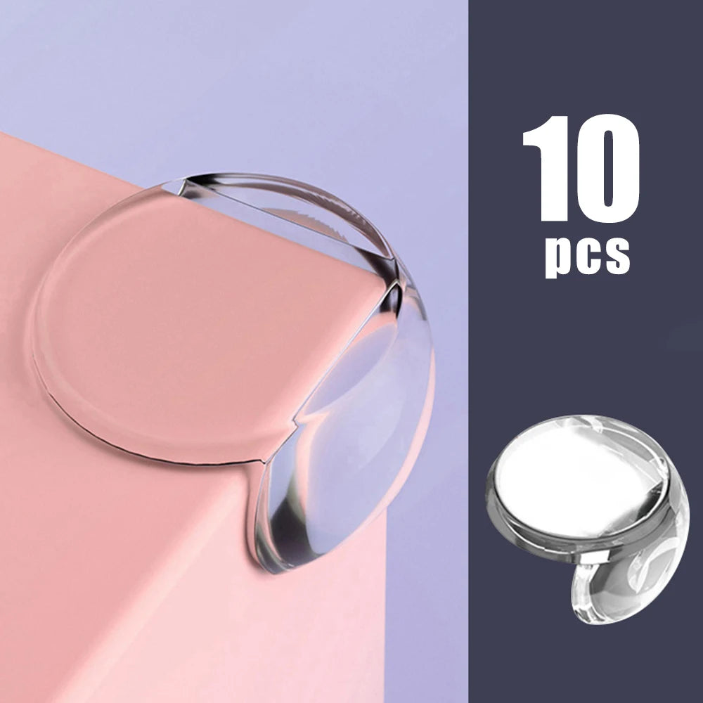 10PCS/4PCS Clear Anti-collision Coffee Table Furniture Corner Protectors Children's Soft Corner Sheathing Living Room Decor